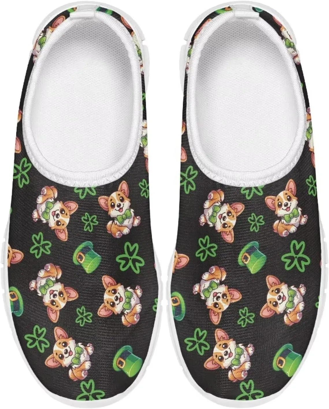 4 Leaf Shoes for Girls Running Slip On Shoes Size Little Kid St. Patrick's Day Shoes