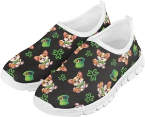 4 Leaf Shoes for Girls Running Slip On Shoes Size Little Kid St. Patrick's Day Shoes
