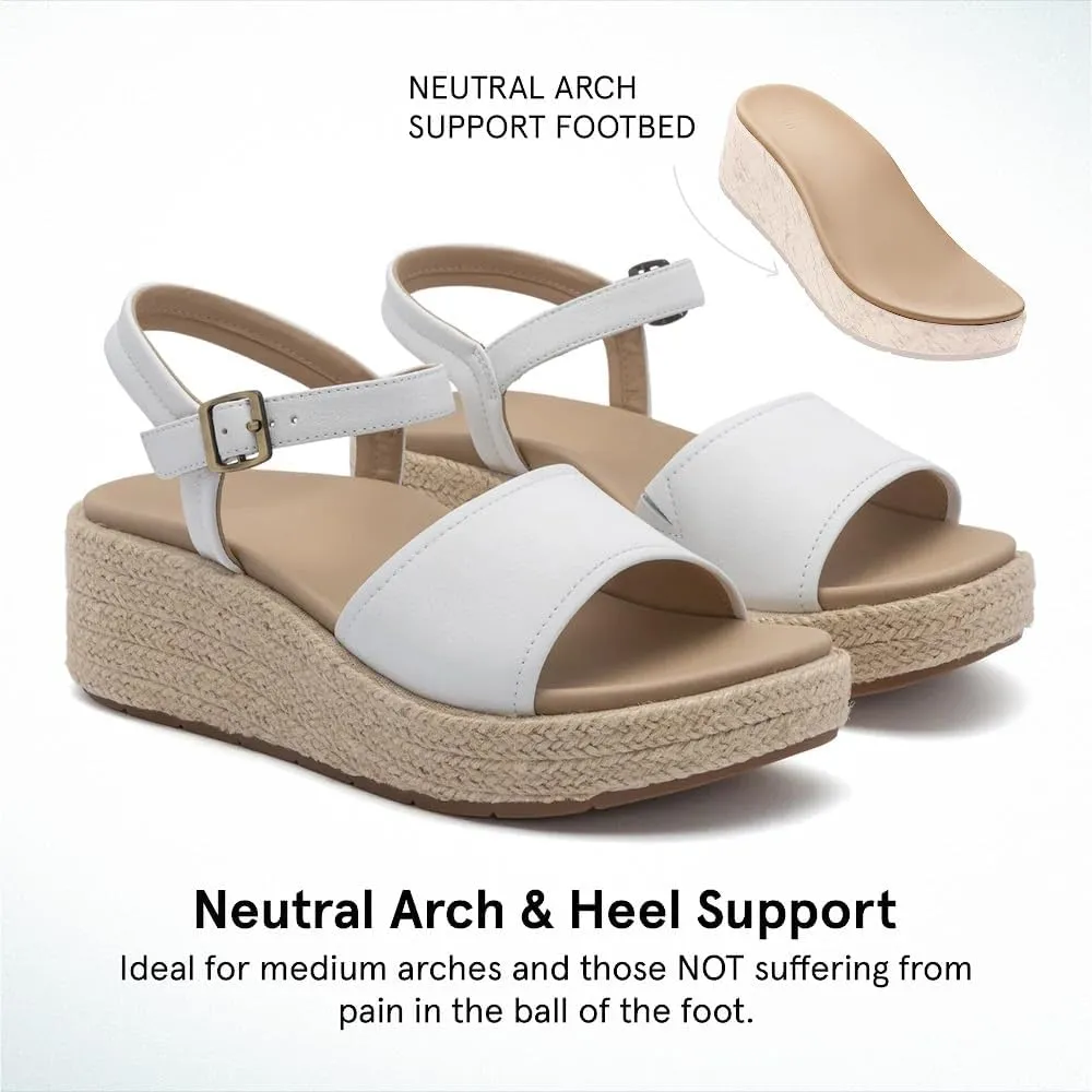 ABEO Solstice Buckle Sandals For Women | Arch Support Sandals Women's | Arch Support | Built-In Orthotic Insole
