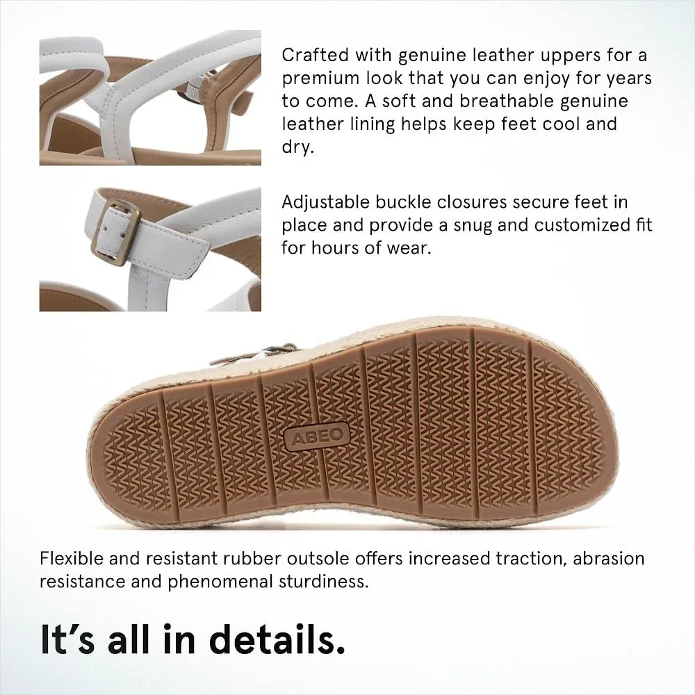 ABEO Solstice Buckle Sandals For Women | Arch Support Sandals Women's | Arch Support | Built-In Orthotic Insole