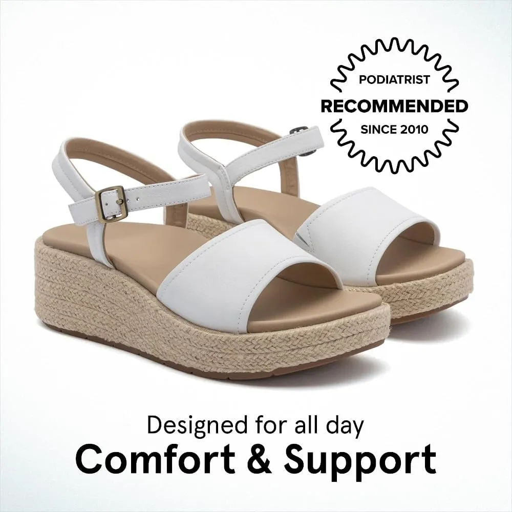 ABEO Solstice Buckle Sandals For Women | Arch Support Sandals Women's | Arch Support | Built-In Orthotic Insole