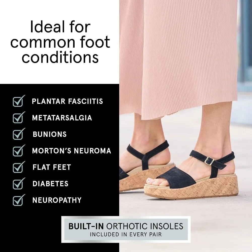 ABEO Solstice Buckle Sandals For Women | Arch Support Sandals Women's | Arch Support | Built-In Orthotic Insole
