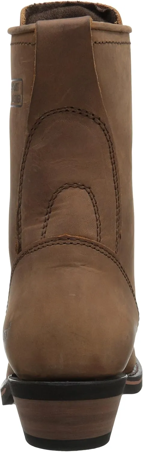 Ad Tec 8" Mid Calf Work Boots For Women Durable Full Grain Tumbled Leather & Oil Resistant Outsole Tall Packer Botas