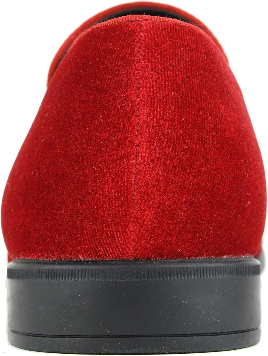 Amali Crown - Velvet Men’s Slip-On Shoes with Jewelry Crown Piece - Smoking Slip On Dress Shoes for Men - Velvet Formal Loafers for Men - The Original Smoking Men Tuxedo Dress Shoe