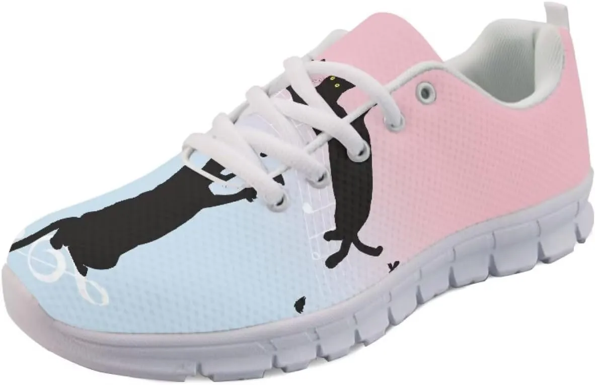AmzPrint Women Men Athletic Sports Sneakers White Sole Running Shoes for Men Training Walking Casual Shoes Size 5.5-13.5 Us