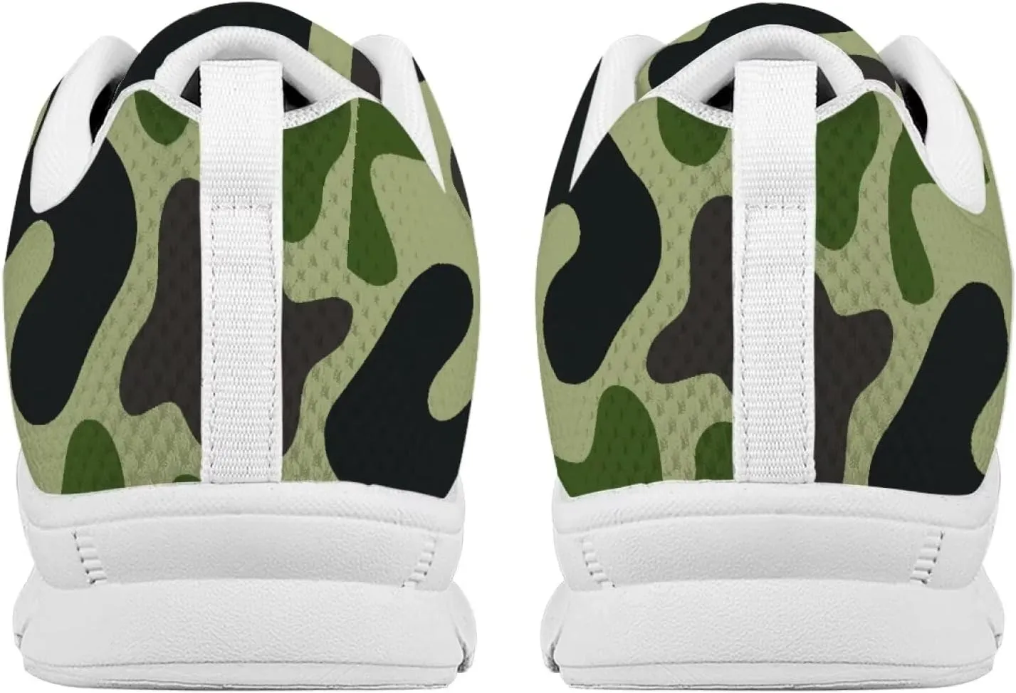 AmzPrint Women Men Athletic Sports Sneakers White Sole Running Shoes for Men Training Walking Casual Shoes Size 5.5-13.5 Us