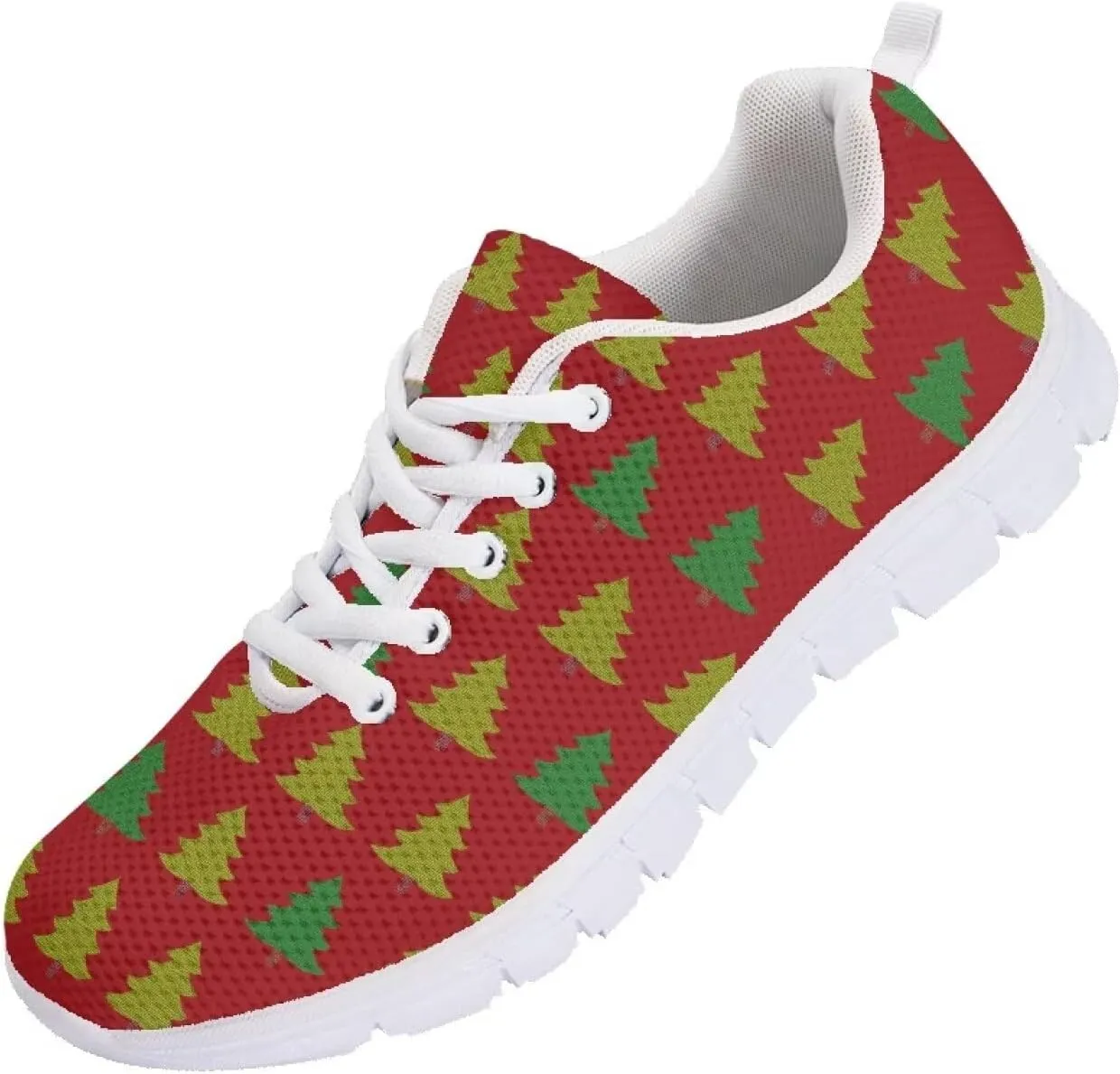 AmzPrint Women Men Fashion Sneakers White Sole Mesh Shoes for Women Comfy Workout Road Running Walking Shoes Size 5.5-13.5