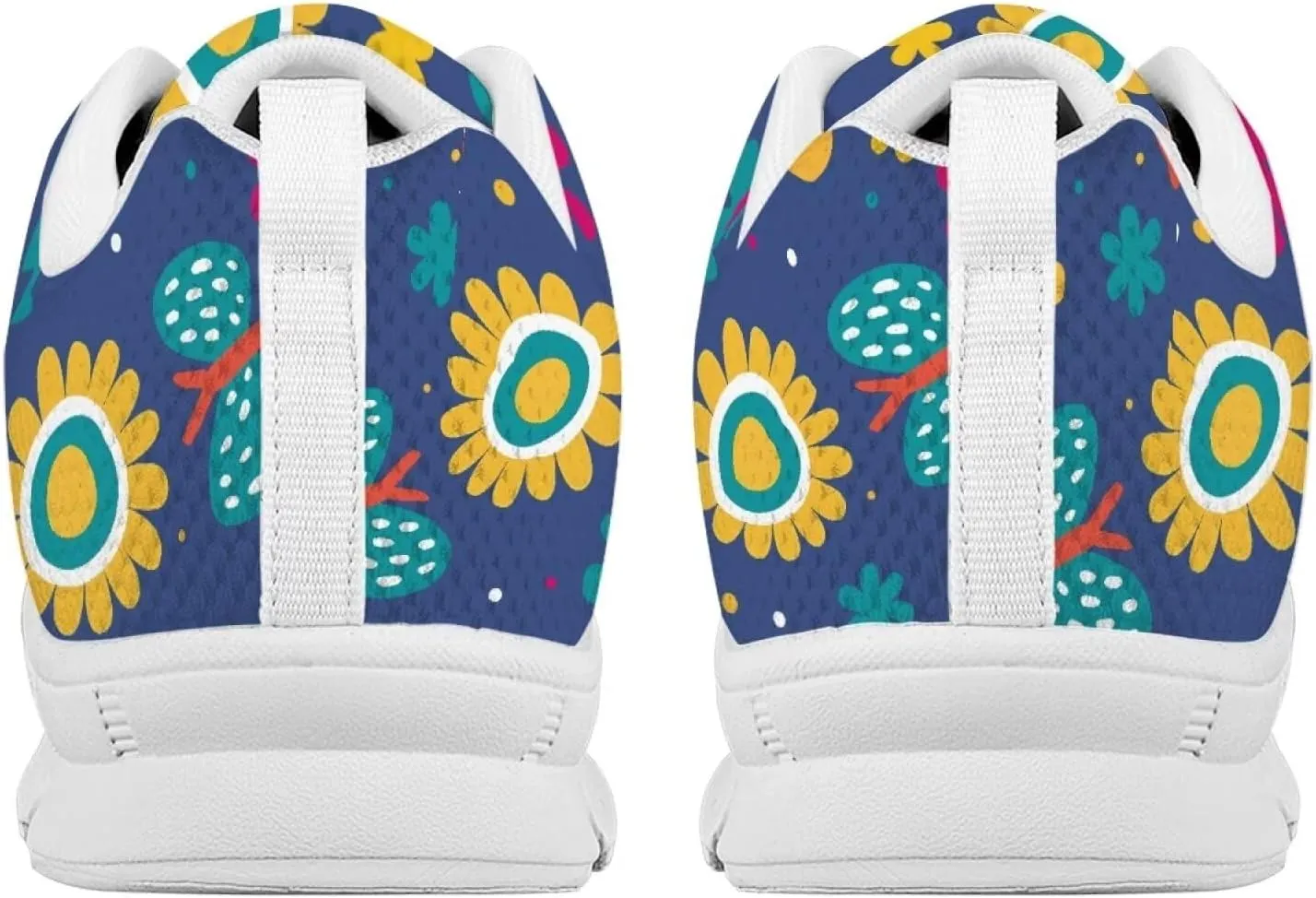 AmzPrint Women Men Walking Shoes Animal Print White Sole Shoes for Women Jogging Tennis Footwear Sneakers Size 5.5-13.5 Us