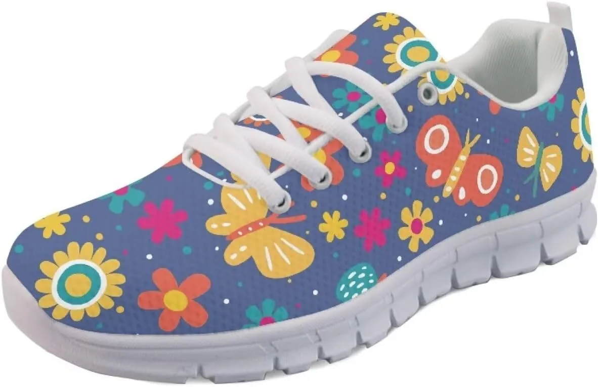 AmzPrint Women Men Walking Shoes Animal Print White Sole Shoes for Women Jogging Tennis Footwear Sneakers Size 5.5-13.5 Us