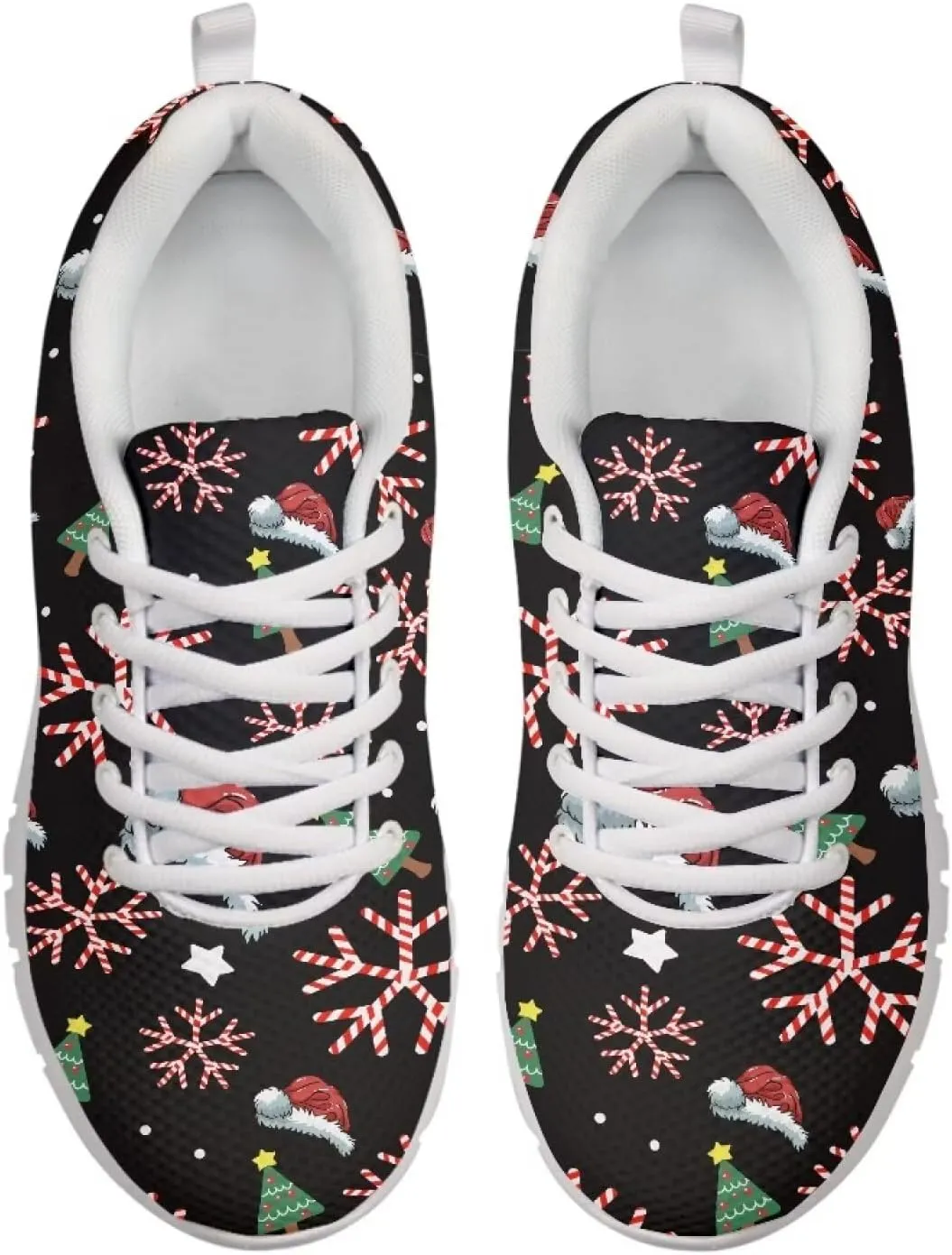 AmzPrint Women Men Workout Athletic Trainer Hiking Camping Walking Sneaker White Sole Shoes for Men Women Shoes Size 5.5-13.5