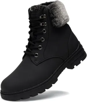 ANJOUFEMME Winter Snow Boots for Women Waterproof, womens Warm work Hiking Boots