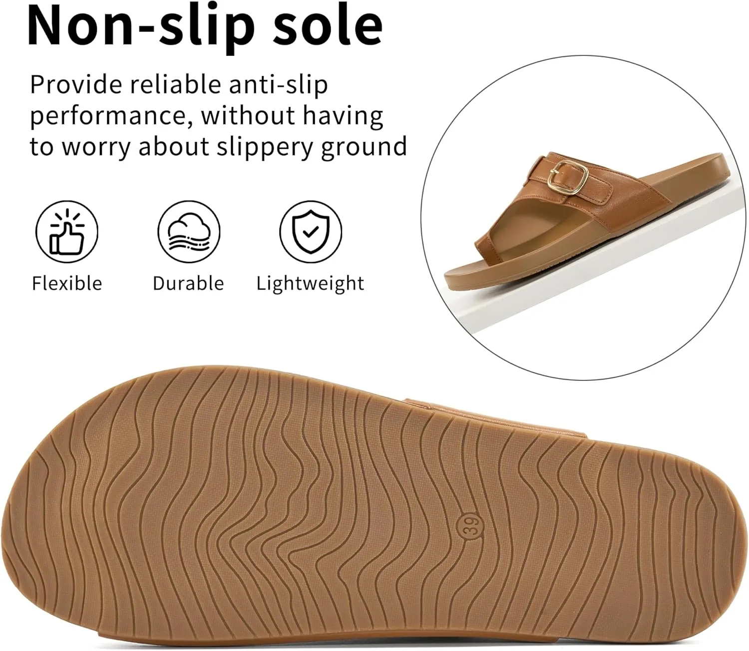 Aomigoct Slides for Women Orthopedic Sandals: Black 8 Comfortable Beach Dressy Sandals - Ladies Casual Walking Summer Shoes