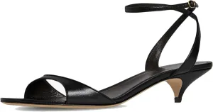 Arqa Adjustable Ankle Strap Kitten Sandals Almond Open Toe Slip On Backless Summer Low Heel Pumps Fashionable Dress Classic Wedding Simple Shoes