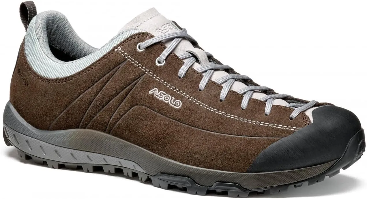 ASOLO Men's Space GV Durable Low-Height Outdoor Hiking Shoes with Suede Upper, Waterproof & Breathable Lining, Rubber Outsole