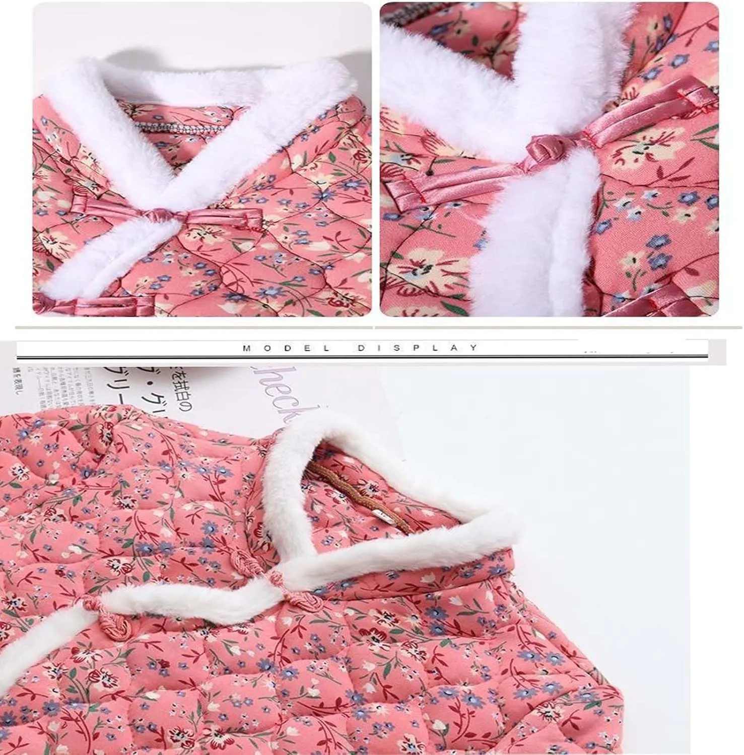 Autumn and Winter Women's Cotton Clothes Retro Chinese Northeast Big Flower Cotton Clothes Mom's Clothing