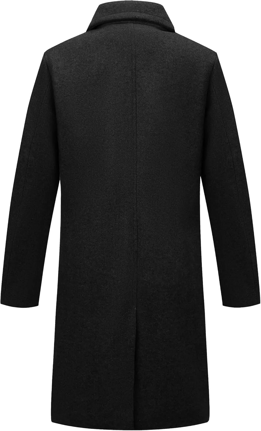 Bellivera Women Wool Jacket Blend Winter Mid Long Trench Coat Warm Pea Overcoat