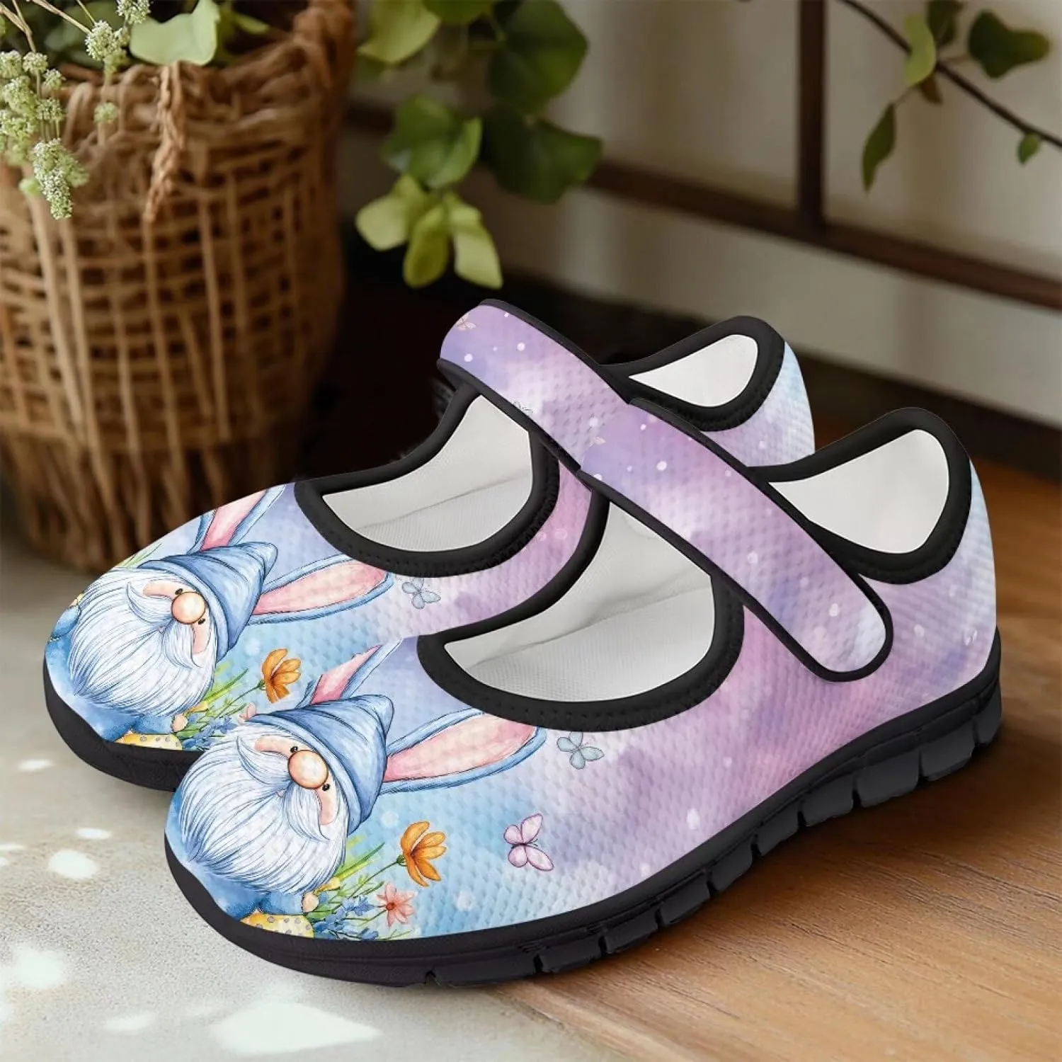 Binienty Mary Jane Shoes Women Wide Width Dress Flats Round Toe Non Slip Low Cut Casual Travel Shoes