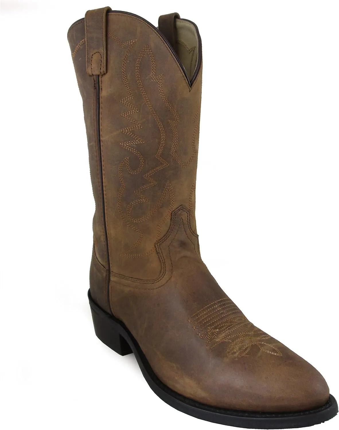 Boots Mens Denver Brown Oiled Leather Basic Western 10 EE