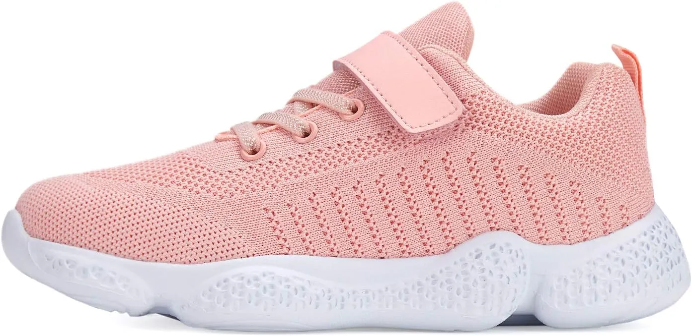 Boys Girls Sneakers Knitted Mesh Sports Shoes Breathable Lightweight Running Shoes for Kids Fashion Athletic Casual Shoes (Little/Big)