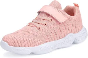 Boys Girls Sneakers Knitted Mesh Sports Shoes Breathable Lightweight Running Shoes for Kids Fashion Athletic Casual Shoes (Little/Big)