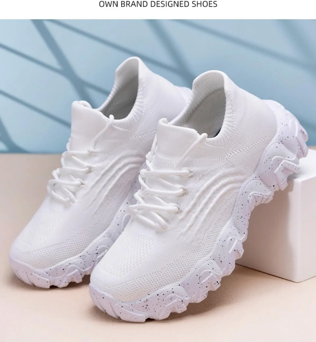 Breathable Mesh Y2K Chunky Platform Sneakers Height Increasing Comfort Support for Walking Running Travel Everyday Casual Wear Lightweight Stylish Design