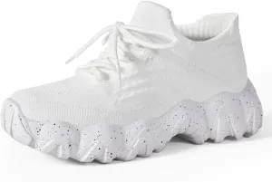 Breathable Mesh Y2K Chunky Platform Sneakers Height Increasing Comfort Support for Walking Running Travel Everyday Casual Wear Lightweight Stylish Design