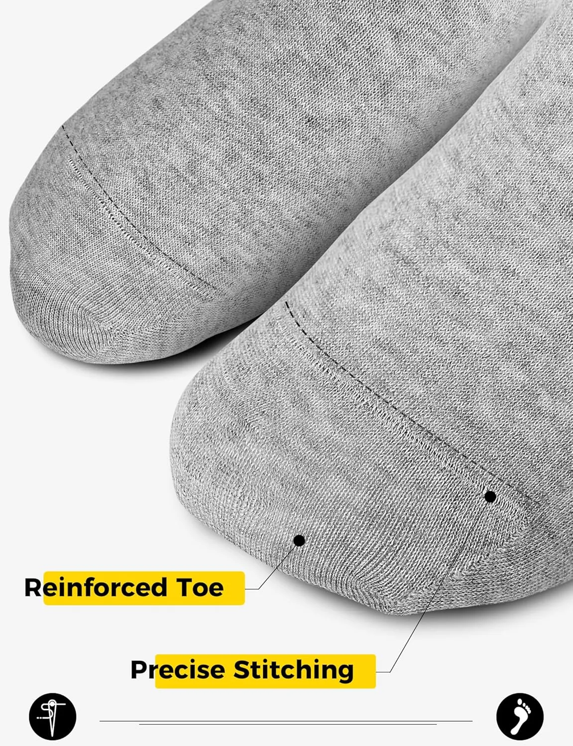 Buauty No Show Socks Womens Men Ankle Socks Short Low Cut Invisible Liner Non Slip Casual Athletic Boat Socks 6 Pairs