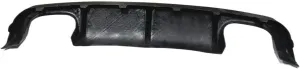 Carbon Fiber Rear Bumper Lip Diffuser Spoiler Car Diffuser Lip Compatible for BMW X5M F85 F86 X6 M X6M 2015-2018 Auto Part(Unpainted Black)