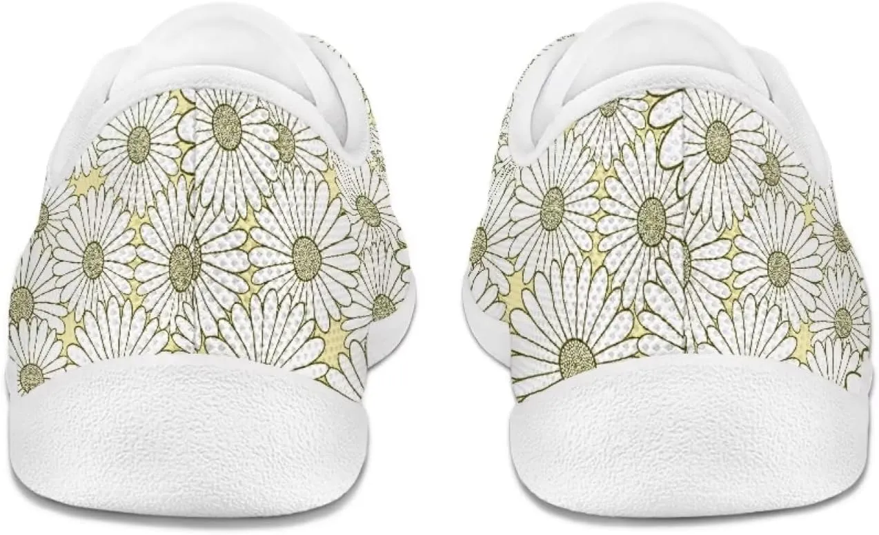 chaqlin Low Cut Tennis Shoes for Women Fashion Running Walking Slip On Sneakers Classic Lace-up Flat Shoe