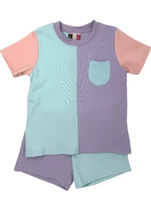 Colorblock Short Set