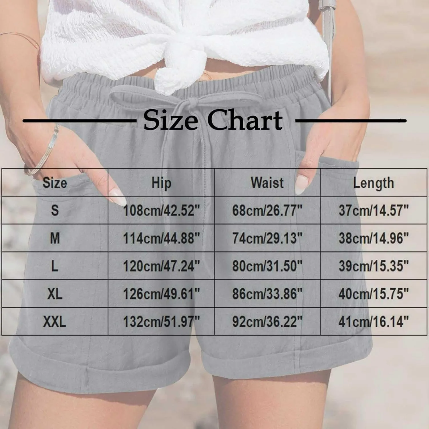 Cotton Linen Womens Shorts Baggy Comfy Beach Vacation Clothes Lightweight Workout Shorts Bottoms with Side Pockets