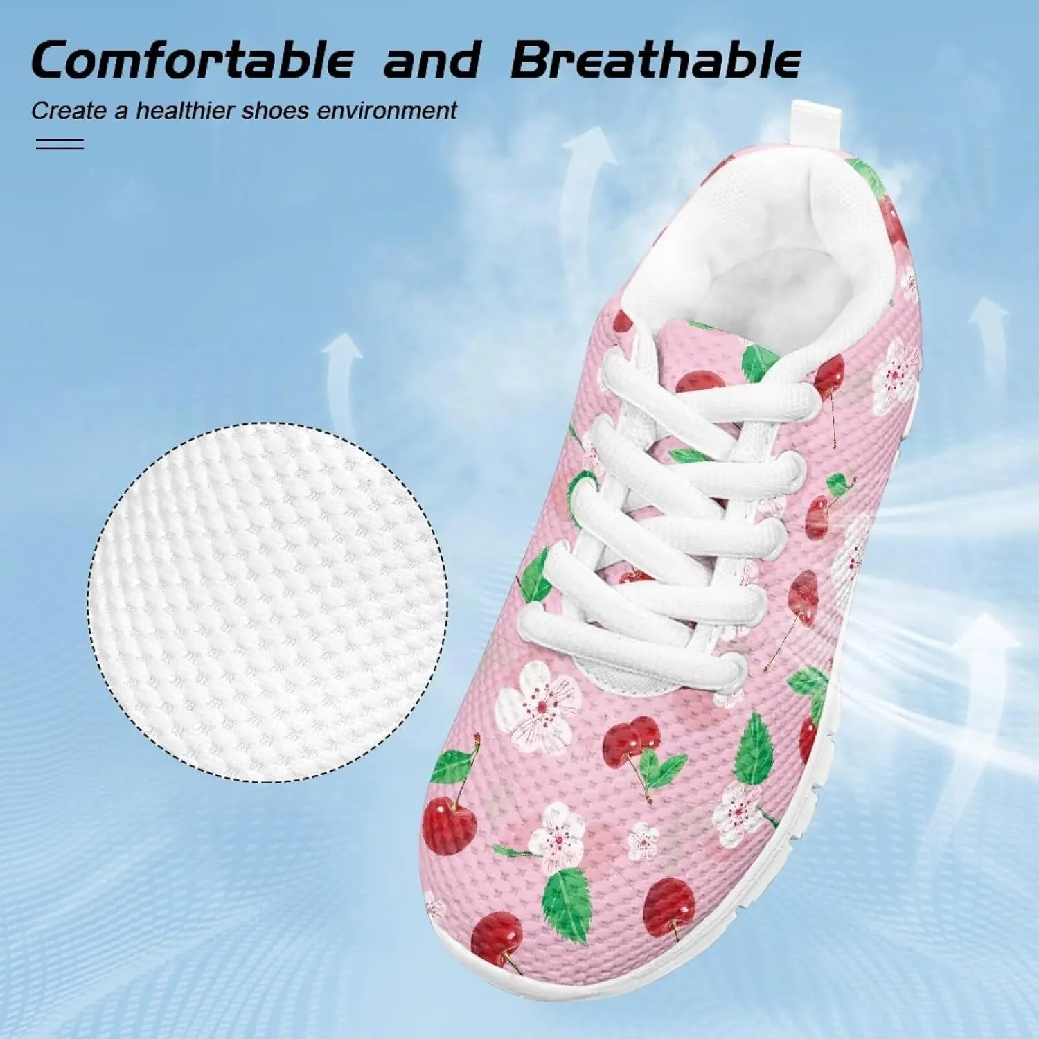 Cumagical Kids Casual Running Shoes Breathable Mesh Upper Lightweight Flexible for Everyday Wear