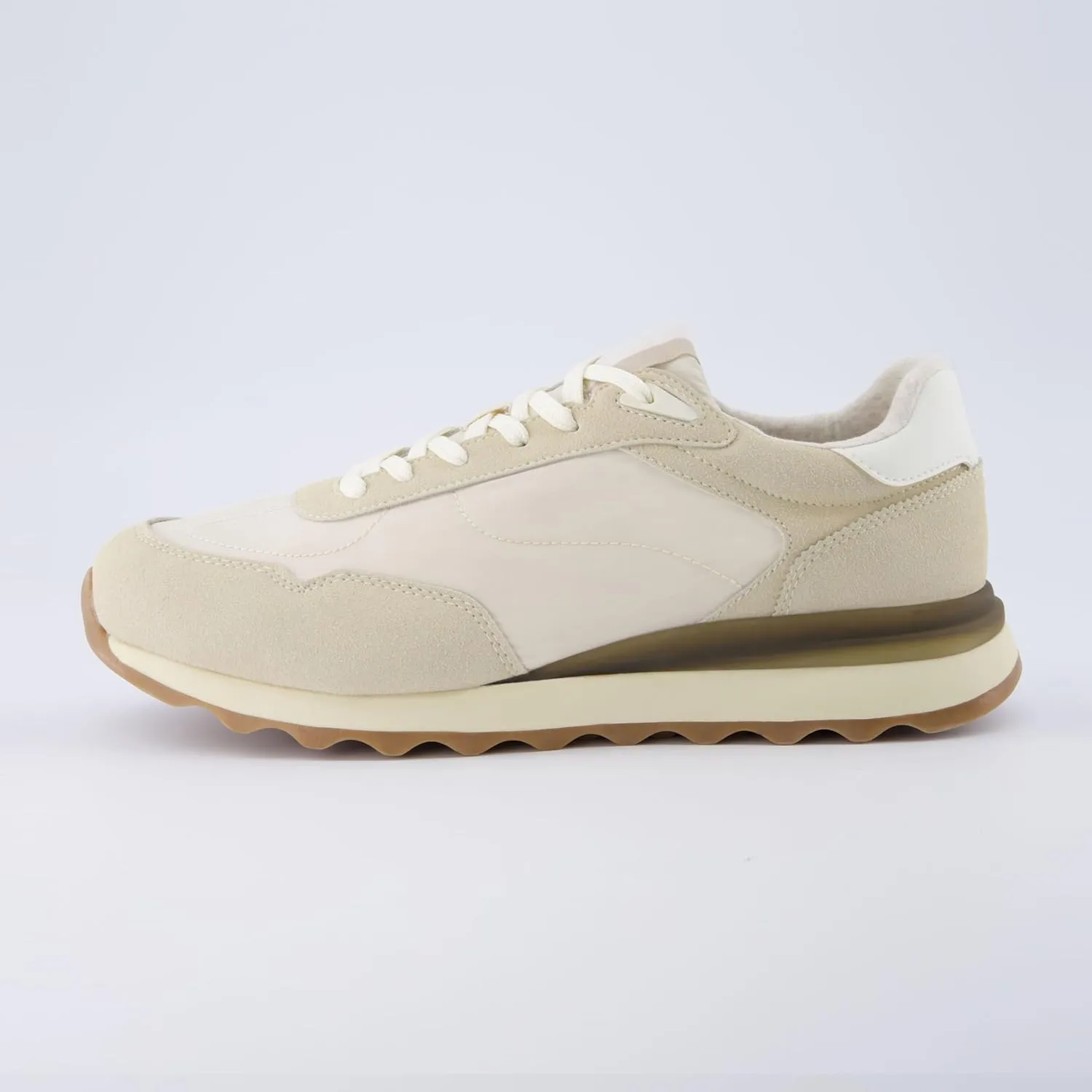 CUSHIONAIRE Men's Crest lace up Sneaker with  Comfort Foam