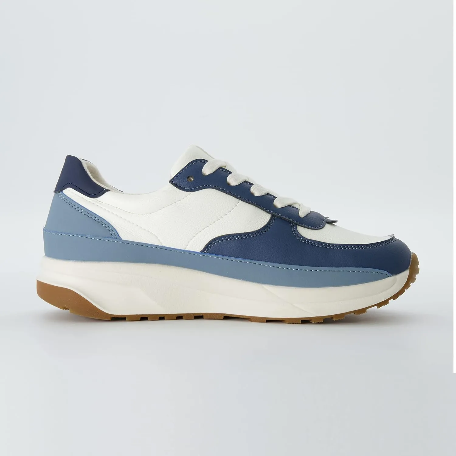 CUSHIONAIRE Women's Score lace up Sneaker  Comfort Foam, Wide Widths Available