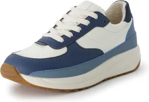 CUSHIONAIRE Women's Score lace up Sneaker  Comfort Foam, Wide Widths Available