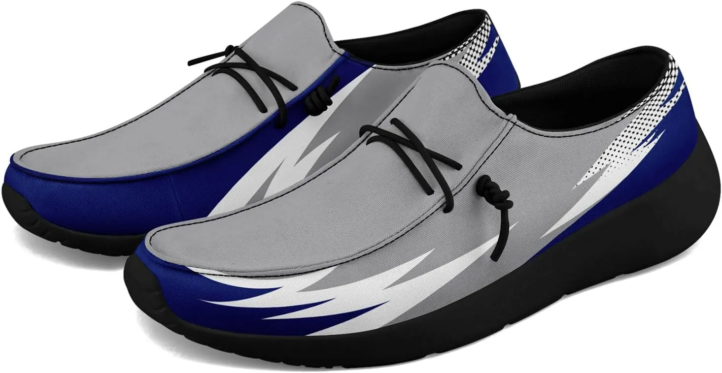 Custom Canvas Loafers for Men Women Print Name Image Logo Gift Slip On Light-Weight Comfortable Work Walking Boat Shoes