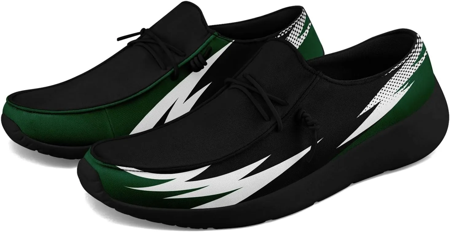 Custom Canvas Loafers for Men Women Print Name Image Logo Gift Slip On Light-Weight Comfortable Work Walking Boat Shoes