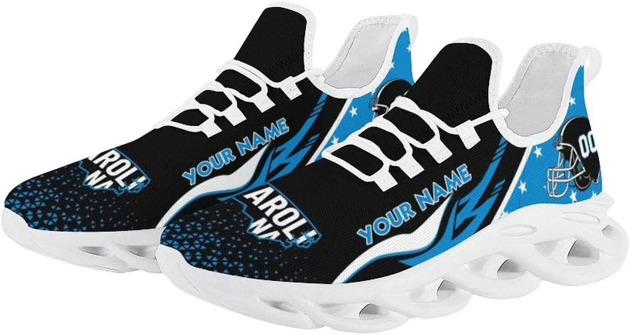 Custom Football Sneakers City Sports Slip-on Shoes Personalized Name Number, Gifts for Football Fans Men Women