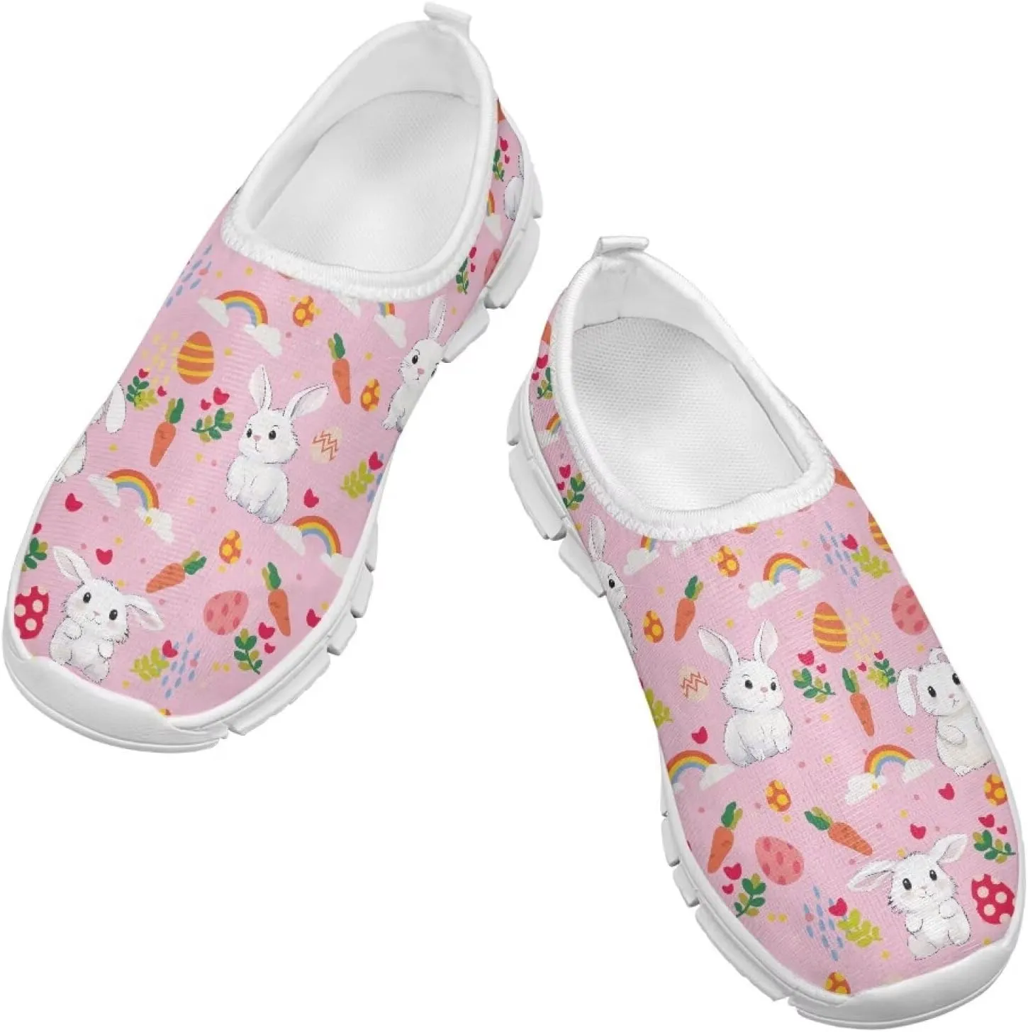 Cute Shoes for Girls Animal Themed Slip On Shoes Kids Wide Sneakers