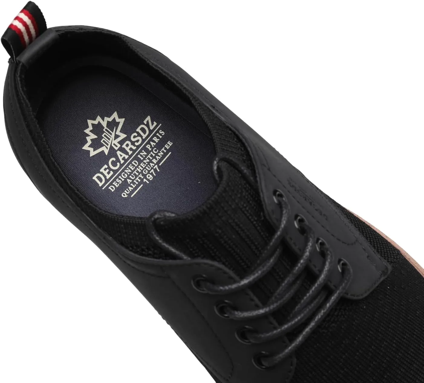 DECARSDZ Mens Point Toe Dress Shoes Fabric Breeze Breathable Mesh Shoe