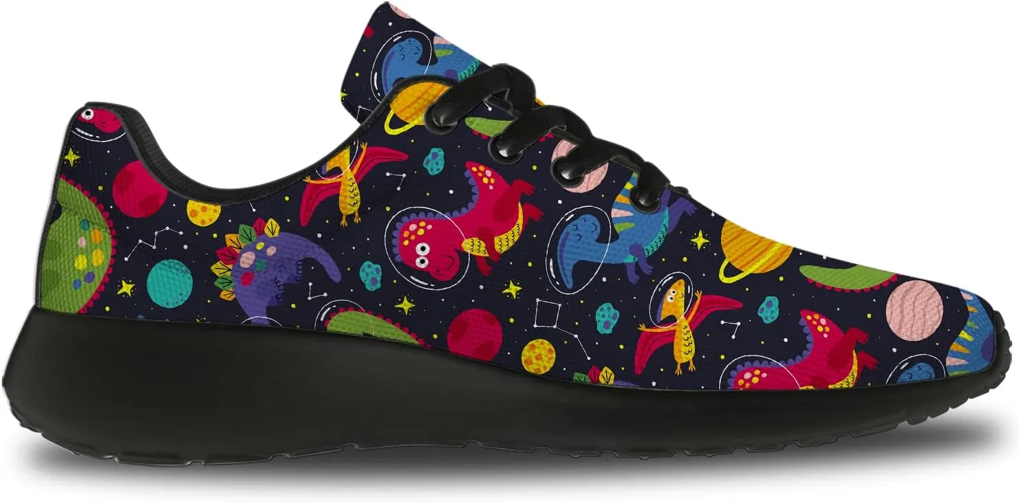 Dinosaur Shoes for Women Men Running Shoes Womens Mens Walking Tennis Sneakers Dino Shoes Gifts for Boy Girl