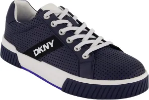 DKNY Men's Rubber Sole Round Toe Shape Lace-up Sneakers