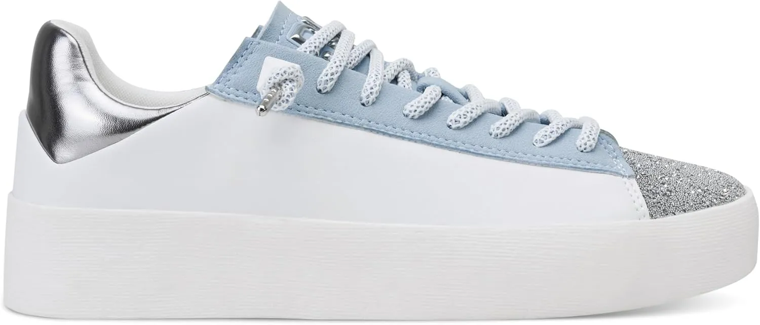 DKNY Women's Ginali Everyday Lace Up Platform Sneaker