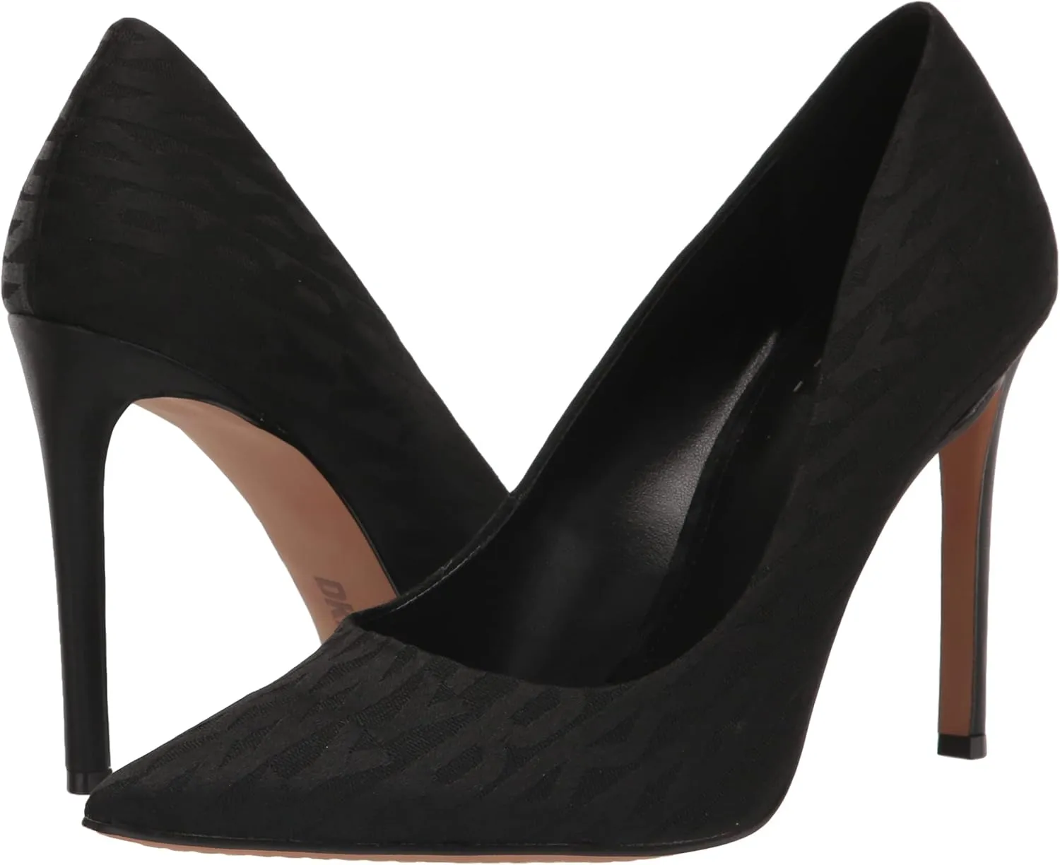 DKNY Women's Patent Leather Pointed Toe Pump Heeled Sandal