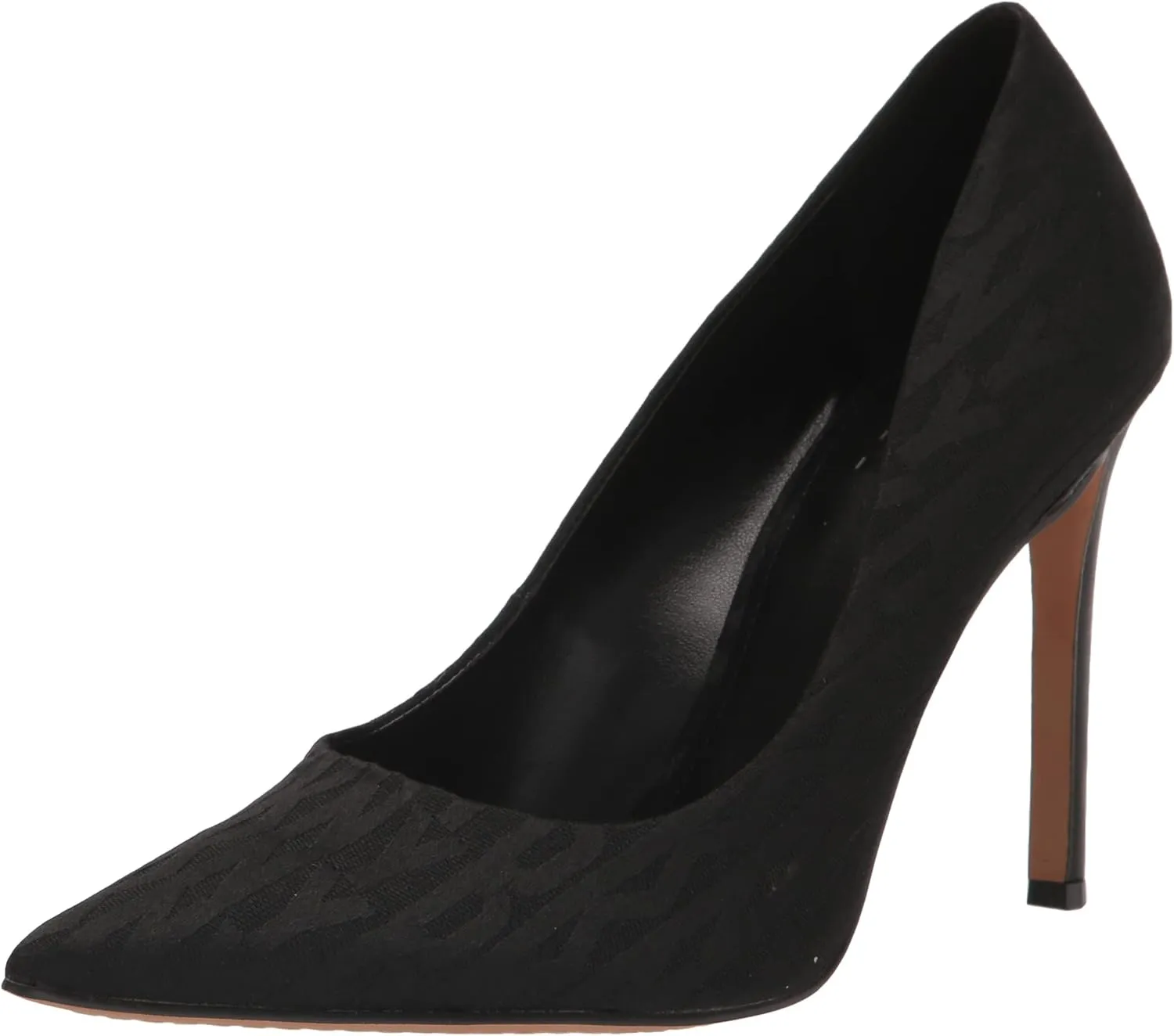 DKNY Women's Patent Leather Pointed Toe Pump Heeled Sandal