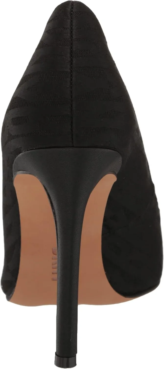 DKNY Women's Patent Leather Pointed Toe Pump Heeled Sandal