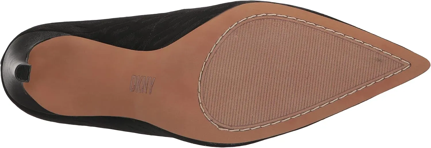 DKNY Women's Patent Leather Pointed Toe Pump Heeled Sandal