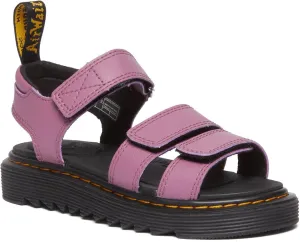 Dr. Martens Kid's Collection Womens Klaire (Little Kid/Big Kid) Muted Purple 13 UK (US 1 Little Kid) M