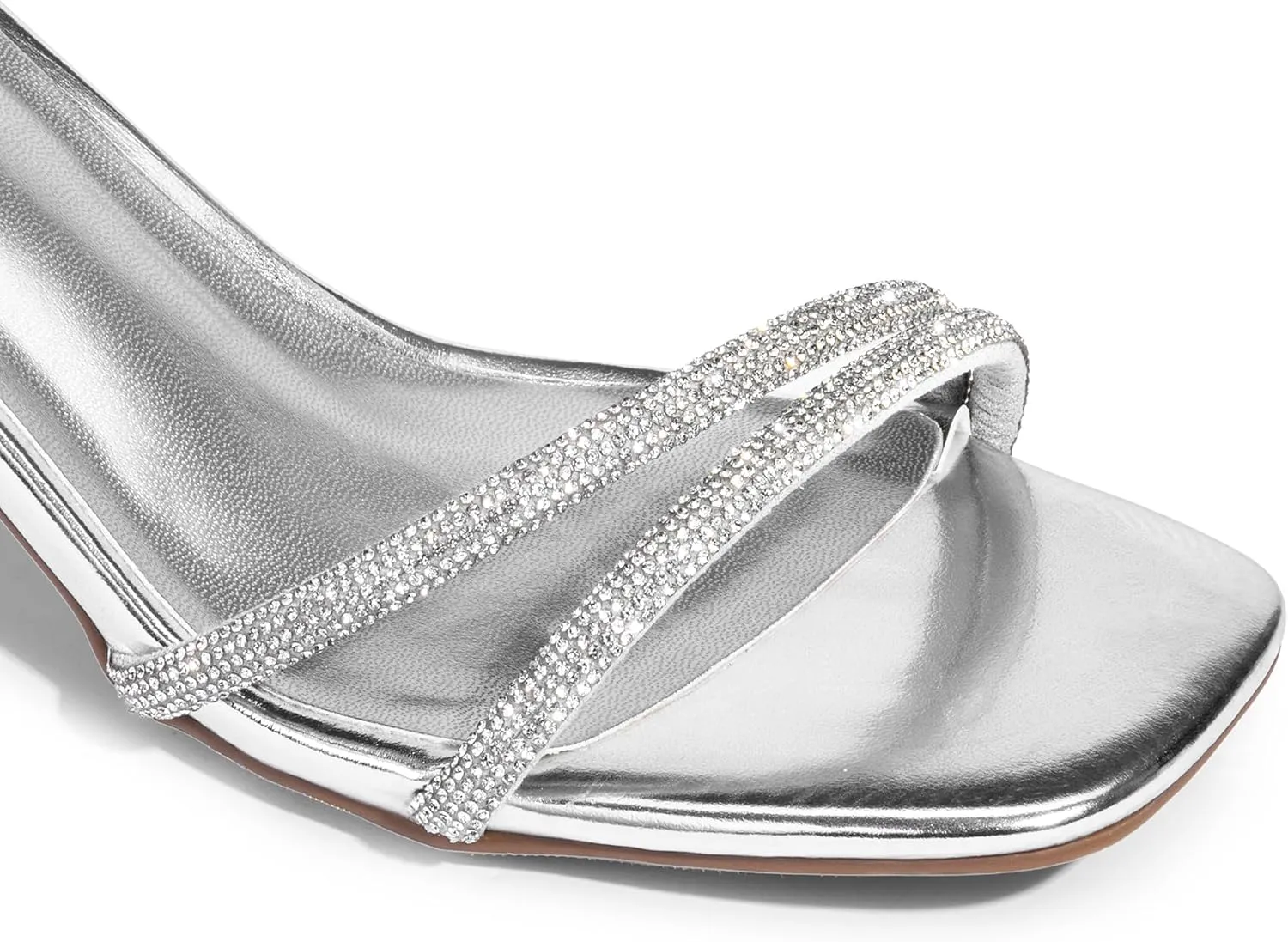 DREAM PAIRS Women's Chunky Strappy Heels Square Open Toe Ankle Buckle Low Heels Sandals for Daily Wedding Party Dress