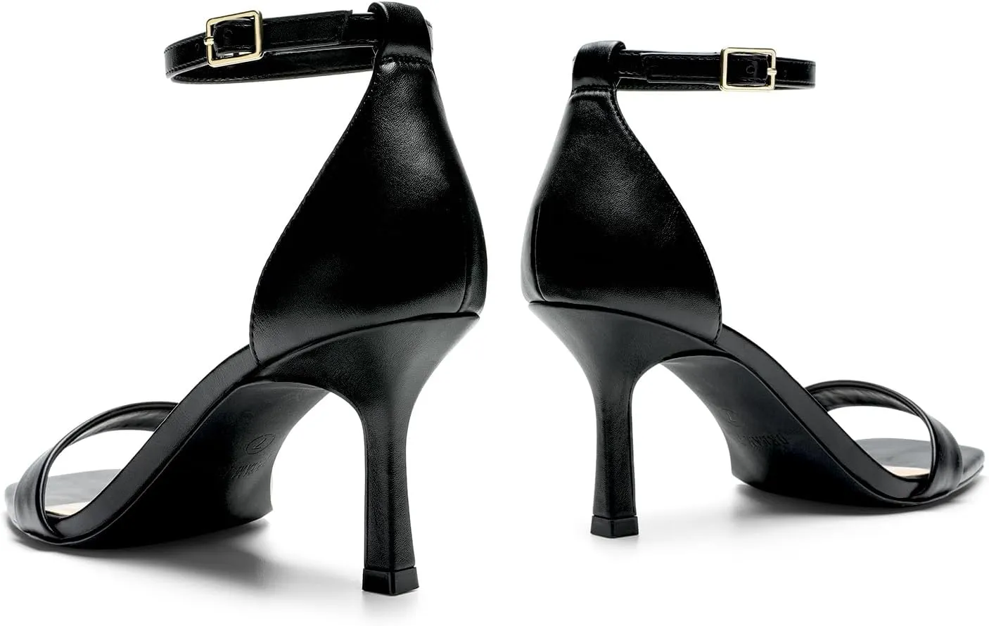 DREAM PAIRS Women's High Stilettos Open Square Toe Ankle Strap Heels Sexy Fashion Comfort Dress Shoes Wedding Bridal Pumps Heeled Sandals